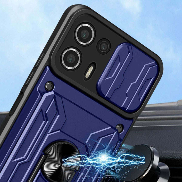 For Motorola Edge 20 Lite Sliding Camshield Card Phone Case(Grey)