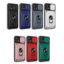 For Motorola Edge 20 Lite Sliding Camshield Card Phone Case(Dark Green)