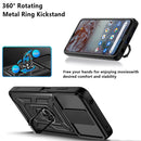 For Nokia G10 / G20 Sliding Camera Cover Design TPU+PC Phone Case(Black)