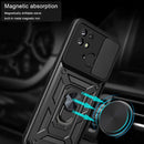 For Xiaomi Redmi 10C 4G Sliding Camera Cover Design TPU+PC Phone Case(Green)