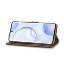 For Honor 50 / nova 9 LC.IMEEKE Calf Texture Leather Phone Case(Coffee)