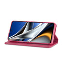 For Xiaomi Poco X4 Pro 5G LC.IMEEKE Calf Texture Leather Phone Case(Red)
