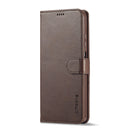 For Xiaomi Poco X4 Pro 5G LC.IMEEKE Calf Texture Leather Phone Case(Coffee)