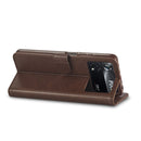 For Xiaomi Poco X4 Pro 5G LC.IMEEKE Calf Texture Leather Phone Case(Coffee)
