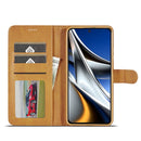 For Xiaomi Poco X4 Pro 5G LC.IMEEKE Calf Texture Leather Phone Case(Brown)