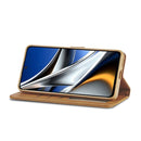 For Xiaomi Poco X4 Pro 5G LC.IMEEKE Calf Texture Leather Phone Case(Brown)