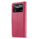 For Xiaomi Poco M4 Pro LC.IMEEKE Calf Texture Leather Phone Case(Red)