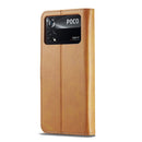 For Xiaomi Poco M4 Pro LC.IMEEKE Calf Texture Leather Phone Case(Brown)