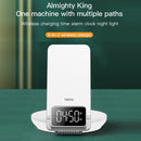 TOTUDESIGN S7 Omnipotent Series 3 in 1 Automatic Alignment Night Light Alarm Clock Wireless Charging(White)
