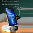TOTUDESIGN S7 Omnipotent Series 3 in 1 Automatic Alignment Night Light Alarm Clock Wireless Charging(White)