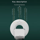 TOTUDESIGN S7 Omnipotent Series 3 in 1 Automatic Alignment Night Light Alarm Clock Wireless Charging(White)