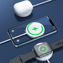 TOTUDESIGN CACW-059 Glory Series 3 in 1 MagSafe Magnetic Wireless Charger with Cable(White)