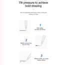 TOTUDESIGN P6-C Glory Series Capactior Pens for iPad(White)