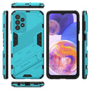 For Samsung Galaxy A23 Punk Armor 2 in 1 PC + TPU Shockproof Phone Case with Invisible Holder(Blue)