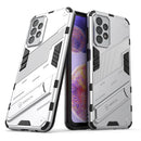 For Samsung Galaxy A23 Punk Armor 2 in 1 PC + TPU Shockproof Phone Case with Invisible Holder(White)