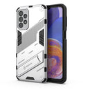For Samsung Galaxy A23 Punk Armor 2 in 1 PC + TPU Shockproof Phone Case with Invisible Holder(White)