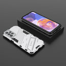 For Samsung Galaxy A23 Punk Armor 2 in 1 PC + TPU Shockproof Phone Case with Invisible Holder(White)