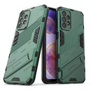 For Samsung Galaxy A23 Punk Armor 2 in 1 PC + TPU Shockproof Phone Case with Invisible Holder(Green)