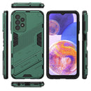 For Samsung Galaxy A23 Punk Armor 2 in 1 PC + TPU Shockproof Phone Case with Invisible Holder(Green)