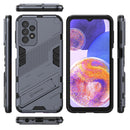 For Samsung Galaxy A23 Punk Armor 2 in 1 PC + TPU Shockproof Phone Case with Invisible Holder(Grey)