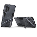 For Samsung Galaxy A23 Punk Armor 2 in 1 PC + TPU Shockproof Phone Case with Invisible Holder(Grey)