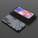 For Samsung Galaxy A23 Punk Armor 2 in 1 PC + TPU Shockproof Phone Case with Invisible Holder(Grey)
