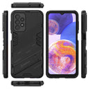 For Samsung Galaxy A23 Punk Armor 2 in 1 PC + TPU Shockproof Phone Case with Invisible Holder(Black)