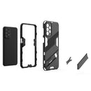 For Samsung Galaxy A23 Punk Armor 2 in 1 PC + TPU Shockproof Phone Case with Invisible Holder(Black)