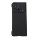 For vivo X Fold Accurate Hole Litchi Texture Genuine Leather Phone Case(Black)