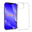 Shockproof TPU Phone Case For iPhone 14 (Transparent)