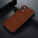 For Xiaomi 12 Pro Genuine Leather Double Color Crazy Horse Phone Case(Brown)