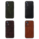 For Xiaomi 12 / 12X Genuine Leather Double Color Crazy Horse Phone Case(Coffee)