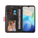 For vivo Y55 5G/Y75 5G/T1 5G Stitching-Color Horizontal Flip Leather Case(Pink)