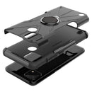 For OPPO Realme C21Y Armor Bear Shockproof PC + TPU Phone Case(Black)