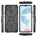 For OPPO Realme C21Y Armor Bear Shockproof PC + TPU Phone Case(Black)