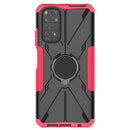 For Xiaomi Redmi Note 11/Redmi Note 11S 4G Global Armor Bear Shockproof PC + TPU Phone Case(Rose Red)