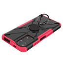 For Xiaomi Redmi Note 11/Redmi Note 11S 4G Global Armor Bear Shockproof PC + TPU Phone Case(Rose Red)