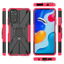 For Xiaomi Redmi Note 11/Redmi Note 11S 4G Global Armor Bear Shockproof PC + TPU Phone Case(Rose Red)