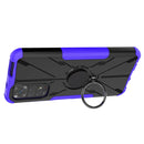 For Xiaomi Redmi Note 11/Redmi Note 11S 4G Global Armor Bear Shockproof PC + TPU Phone Case(Purple)