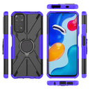 For Xiaomi Redmi Note 11/Redmi Note 11S 4G Global Armor Bear Shockproof PC + TPU Phone Case(Purple)