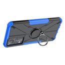 For Infinix Note 11 Armor Bear Shockproof PC + TPU Phone Case(Blue)