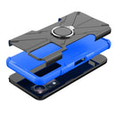 For Infinix Note 11 Armor Bear Shockproof PC + TPU Phone Case(Blue)