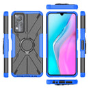 For Infinix Note 11 Armor Bear Shockproof PC + TPU Phone Case(Blue)