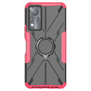 For Infinix Note 11 Armor Bear Shockproof PC + TPU Phone Case(Rose Red)