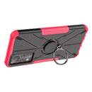 For Infinix Note 11 Armor Bear Shockproof PC + TPU Phone Case(Rose Red)