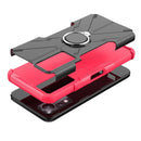 For Infinix Note 11 Armor Bear Shockproof PC + TPU Phone Case(Rose Red)
