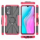 For Infinix Note 11 Armor Bear Shockproof PC + TPU Phone Case(Rose Red)