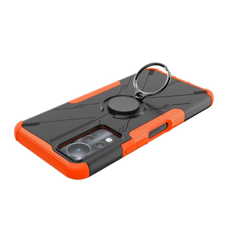 For Infinix Note 11 Armor Bear Shockproof PC + TPU Phone Case(Orange)