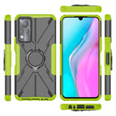 For Infinix Note 11 Armor Bear Shockproof PC + TPU Phone Case(Green)