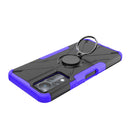 For Infinix Note 11 Armor Bear Shockproof PC + TPU Phone Case(Purple)